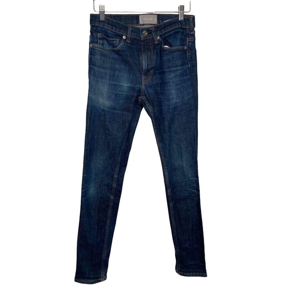Everlane Mid Rise Skinny Jeans Women's Size 28 Stretch Denim Medium Wash Blue
